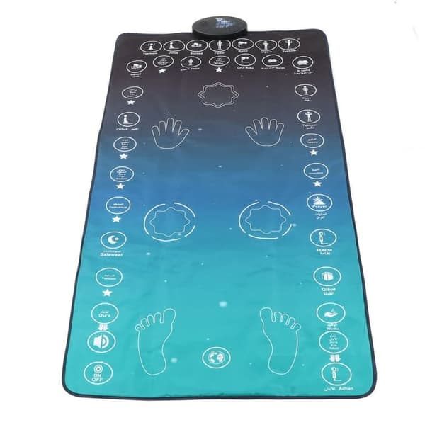 Elektronisk muslimsk bönematta 7 språk Smart Touch Sensitive Educational hopfällbar muslimsk bönematta