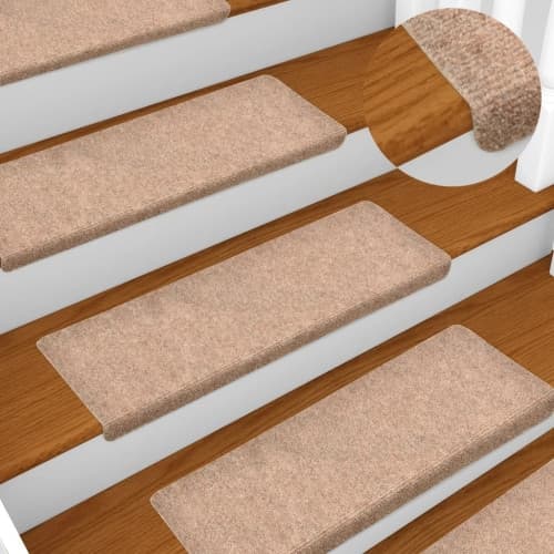 Trappstegsmattor 5 st brun 65x21x4 cm brodyr