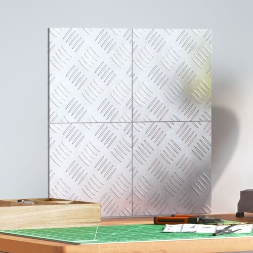 Aluminium Checker-plattor 4 st Halkfri 20x20 cm