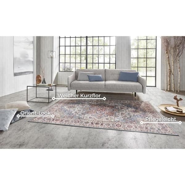 Tapis design Nouristan stil oriental Rose Kilim Molda 80 x 150 cm