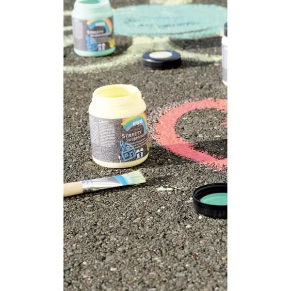 Kreul Streety Washable Liquid Chalk Street Paint Set med 6 färger för målning med en pensel eller pensel