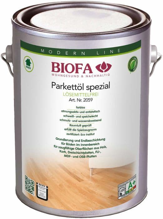 Biofa - 2059-46 - Special professionell olja för parkett och möbler utan lösningsmedel, 2059