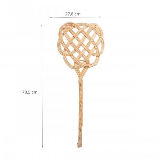 Matta borste - ESSCHERT DESIGN - Flätad rotting - Beige - 70,5 x 27,8 cm - Inomhus
