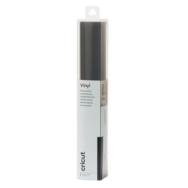 48" x 12" Premium glansig svart vinylrulle - Cricut