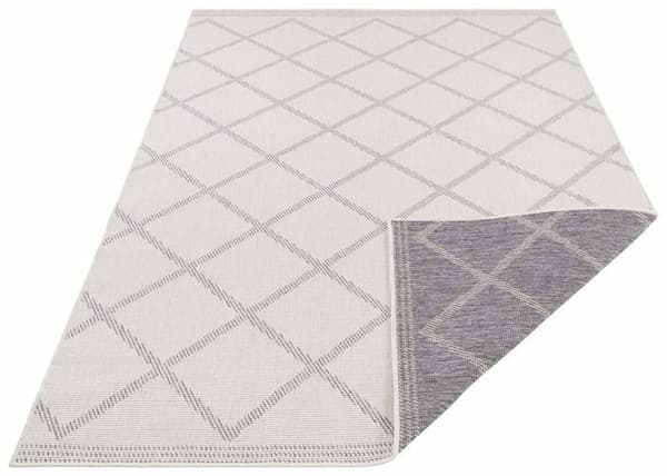 Bougari - 103760-80x150 - Corsica Vändbar matta för inomhus och utomhus, polypropen, krämgrå, 80x150 cm