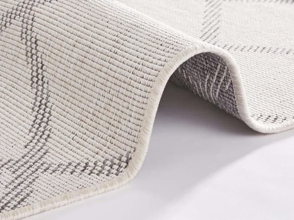 Bougari - 103760-80x150 - Corsica Vändbar matta för inomhus och utomhus, polypropen, krämgrå, 80x150 cm