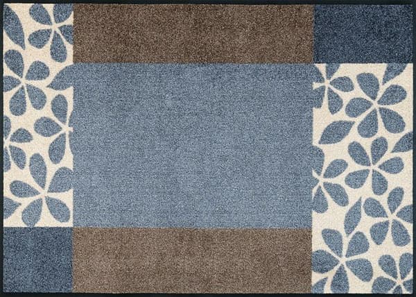 Matta - WashDry - Florita - Grå - 75x120 cm - Rektangulär - Syntet