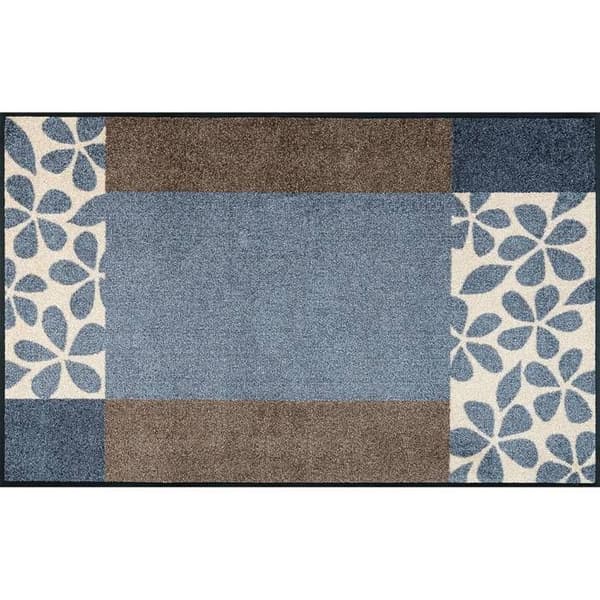 Matta - WashDry - Florita - Grå - 75x120 cm - Rektangulär - Syntet
