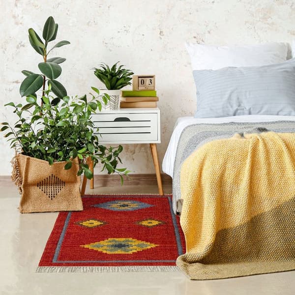 Tapis Kilim Lori Oriental HAMID, Kilim Tapis 100% Ull, ( D3, 110 x 60 )