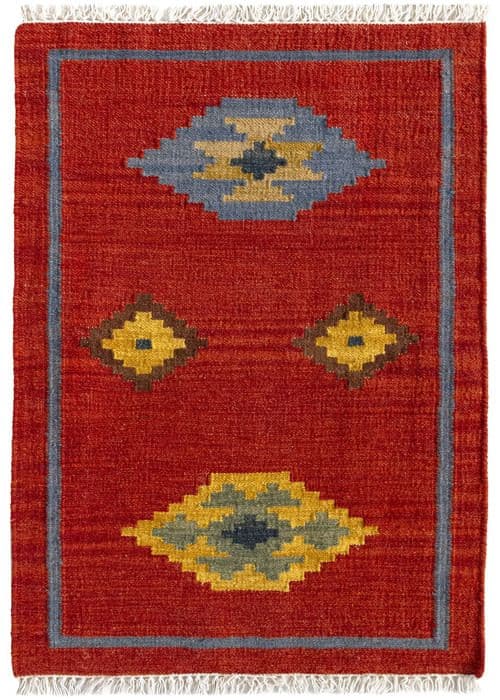 Tapis Kilim Lori Oriental HAMID, Kilim Tapis 100% Ull, ( D3, 110 x 60 )
