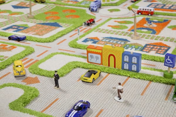 FUN CITY - Grön 3D-matta för barn 80x150 cm IVI Carpets