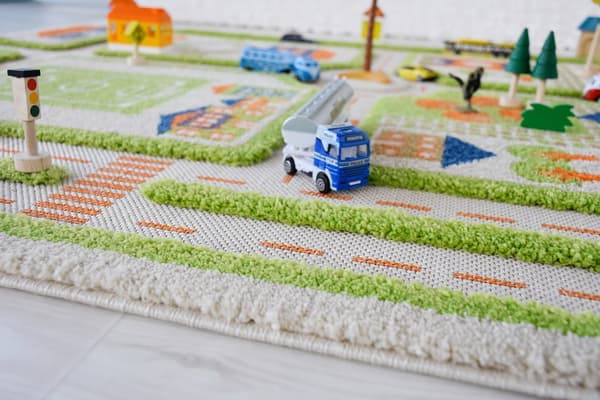 FUN CITY - Grön 3D-matta för barn 80x150 cm IVI Carpets