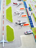 Miniatyrbild 8 av 10: PORT CITY - Blå 3D-matta för barn 100x150 cm IVI Carpets