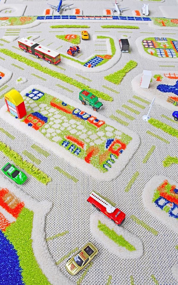 PORT CITY - Blå 3D-matta för barn 100x150 cm IVI Carpets
