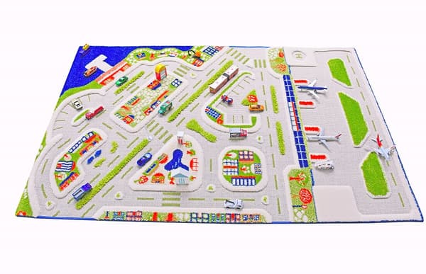 PORT CITY - Blå 3D-matta för barn 100x150 cm IVI Carpets