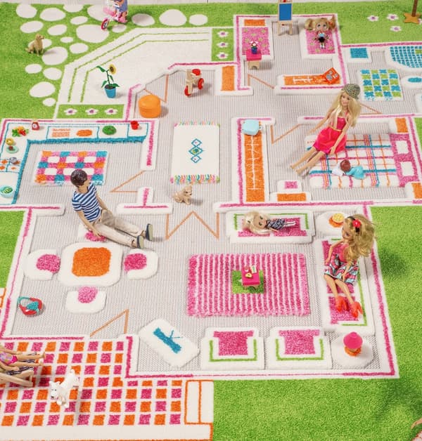 DUKKEKAS - Grønt 3D-tæppe til børn 80x150 cm IVI Carpets