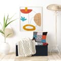 Miniatyrbild 5 av 6: Tryckmatta - Arty - 50 x 80 cm - Bomull - Vit - Modern