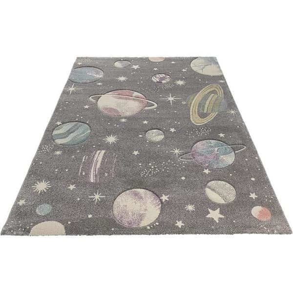 Barnmatta Mia's Teppiche Marie - Planetsdesign - 160x230 cm - Galax-grå