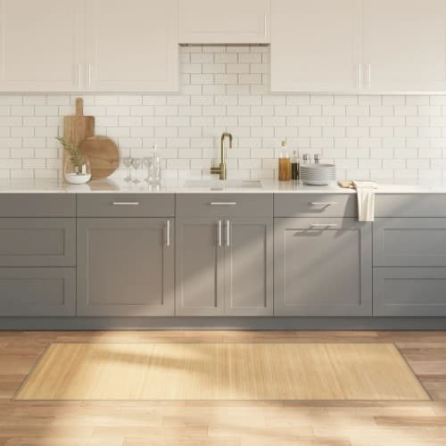 Matta rektangulär ljus naturlig 80x200 cm bambu
