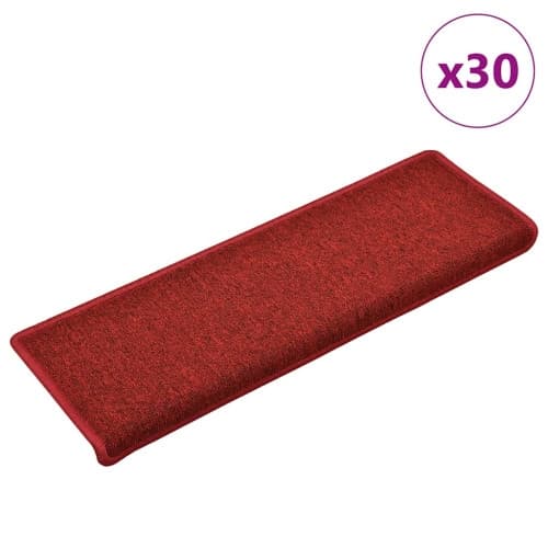 Trappmattor 30 st 65x21x4 cm röd