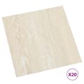 Miniatyrbild 2 av 2: Självhäftande golvplankor 20 st PVC 1,86 m² beige