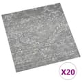 Miniatyrbild 2 av 2: Självhäftande golvplankor 20 st PVC 1,86 m² betonggrå