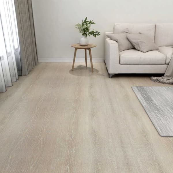 Självhäftande golvplankor 20 st PVC 1,86 m² beige