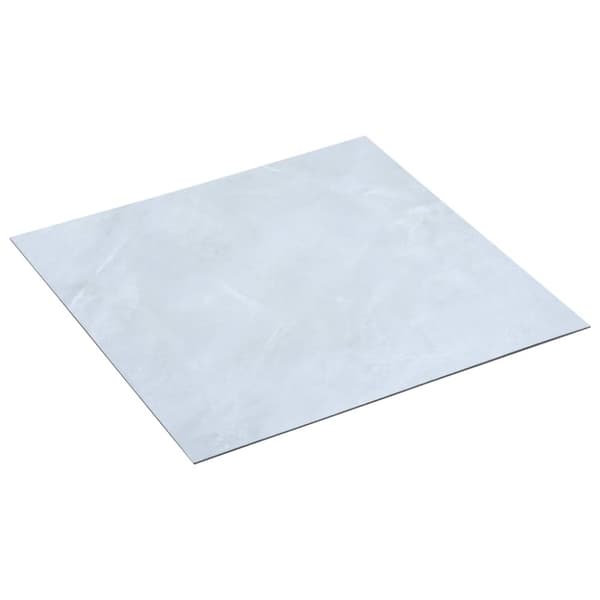 Självhäftande golvplankor 20 st PVC 1,86 m² vit marmor