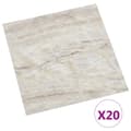 Miniatyrbild 2 av 2: Självhäftande golvplankor 20 st PVC 1,86 m² beige