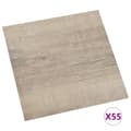 Miniatyrbild 2 av 2: Självhäftande golvplankor 55 st PVC 5,11 m² taupe