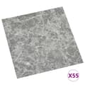 Miniatyrbild 2 av 2: Självhäftande golvplankor 55 st PVC 5,11 m² betonggrå