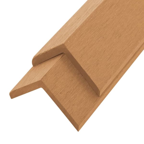 Ytterhörnlist 5 st WPC 170 cm teakfärg