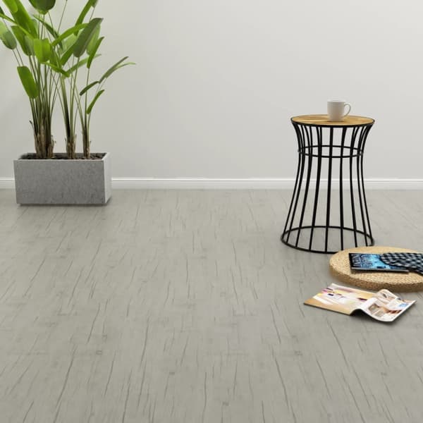 Självhäftande golvplankor 4,46 m² 3 mm PVC ekfärgad