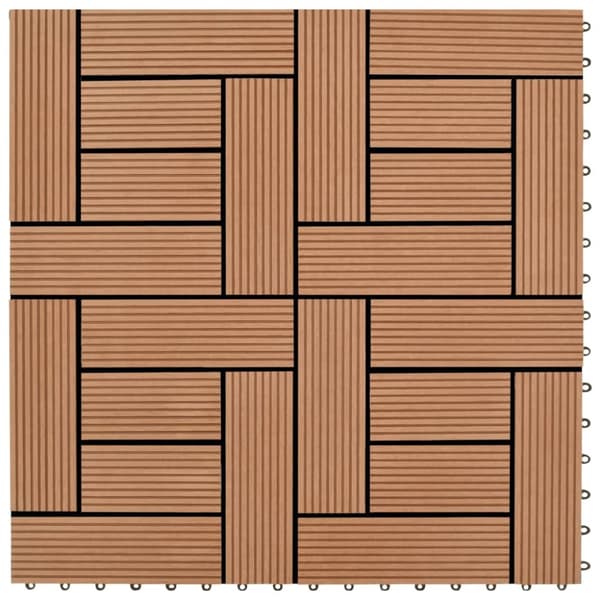 Trall 22 st 30x30 cm 2 kvm WPC brun