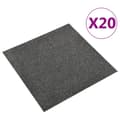 Miniatyrbild 1 av 2: Textilplattor 20 st 5 m² 50x50 cm antracit