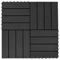Miniatyrbild 1 av 2: Trall 22 st 30x30 cm 2 kvm WPC svart