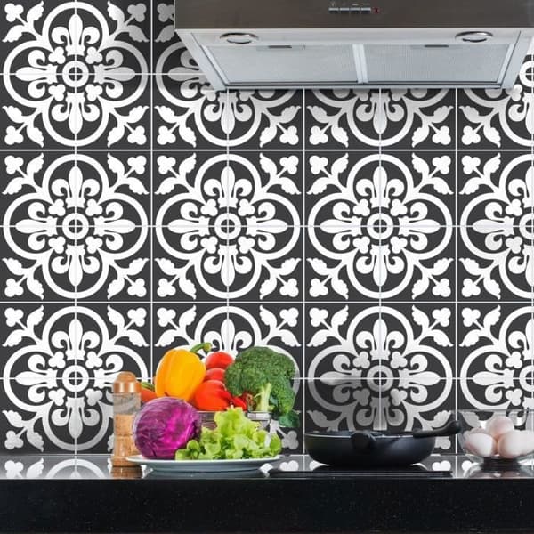 Klistretiketter kakel - Mosaik väggkakel badrum och kök - 60 stycken