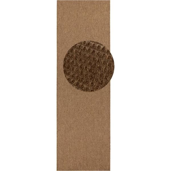 BT Mattor Tapis de couloir i plat väv Natur 600 brun 80 x 450 cm
