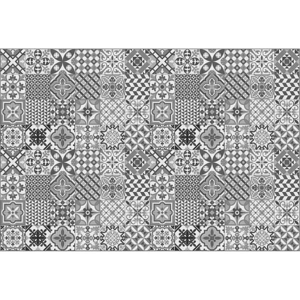 Tapis Vilber i svart vinyl 155x230