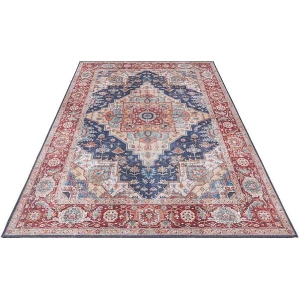 Nouristan Salongolvet med Orientaliskt Design Sylla - Rund - Diameter 160 cm - Blå Indigo