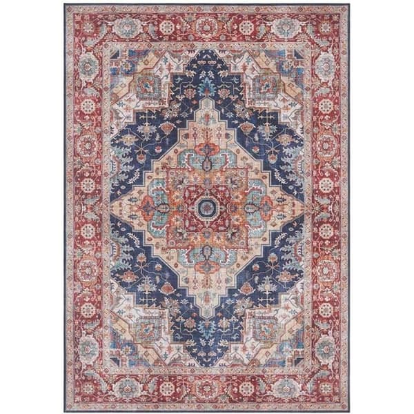 Nouristan Salongolvet med Orientaliskt Design Sylla - Rund - Diameter 160 cm - Blå Indigo