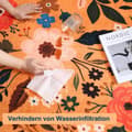 Miniatyrbild 3 av 9: Lollanda Bohemisk blommig dörrmatta – halkfri, absorberande, smutsavvisande, maskintvättbar, lämplig för badrum, hall och kök