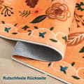 Miniatyrbild 4 av 9: Lollanda Bohemisk blommig dörrmatta – halkfri, absorberande, smutsavvisande, maskintvättbar, lämplig för badrum, hall och kök