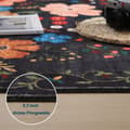 Miniatyrbillede 7 af 9: Lollanda Bohemian Floral Doormat – skridsikker, absorberende, smudsafvisende, maskinvaskbar, velegnet til badeværelse, gang og køkken
