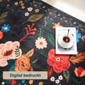 Miniatyrbillede 8 af 9: Lollanda Bohemian Floral Doormat – skridsikker, absorberende, smudsafvisende, maskinvaskbar, velegnet til badeværelse, gang og køkken