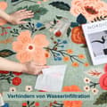 Miniatyrbillede 3 af 9: Lollanda Bohemian Floral Doormat – skridsikker, absorberende, smudsafvisende, maskinvaskbar, velegnet til badeværelse, gang og køkken