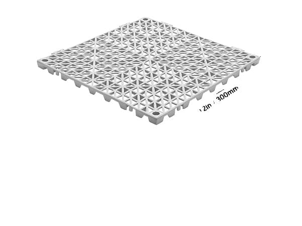 Sammanlänkade PVC-dräneringst tiles, halkfri design, enkel installation,Grå 50 st
