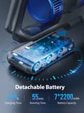 Miniatyrbild 3 av 4: Trådlös dammsugare, 36000PA sugkraft, avtagbart batteri