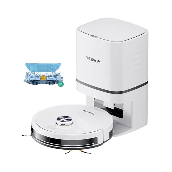 Robotdammsugare, 6000Pa Kraftfull Sugkraft, LiDAR Navigation, Tesvor S7 Pro AES, EU