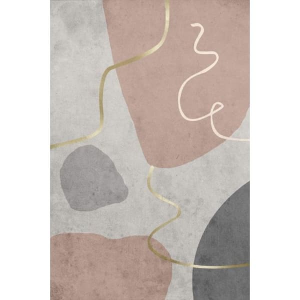 Teppe - SIMPLY - Rose - 80x150 cm - Tykkelse 6mm - Baksiden latex - Polyester